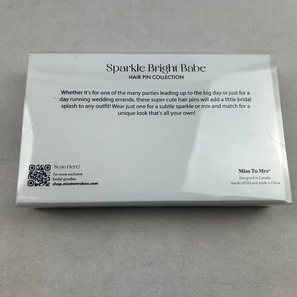 NWT‎ Miss to Mrs sparkle bright babe hair pin collection and bride scrunchies